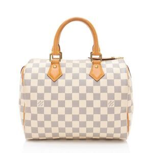 Louis Vuitton Damier Azur Speedy 25 Satchel
